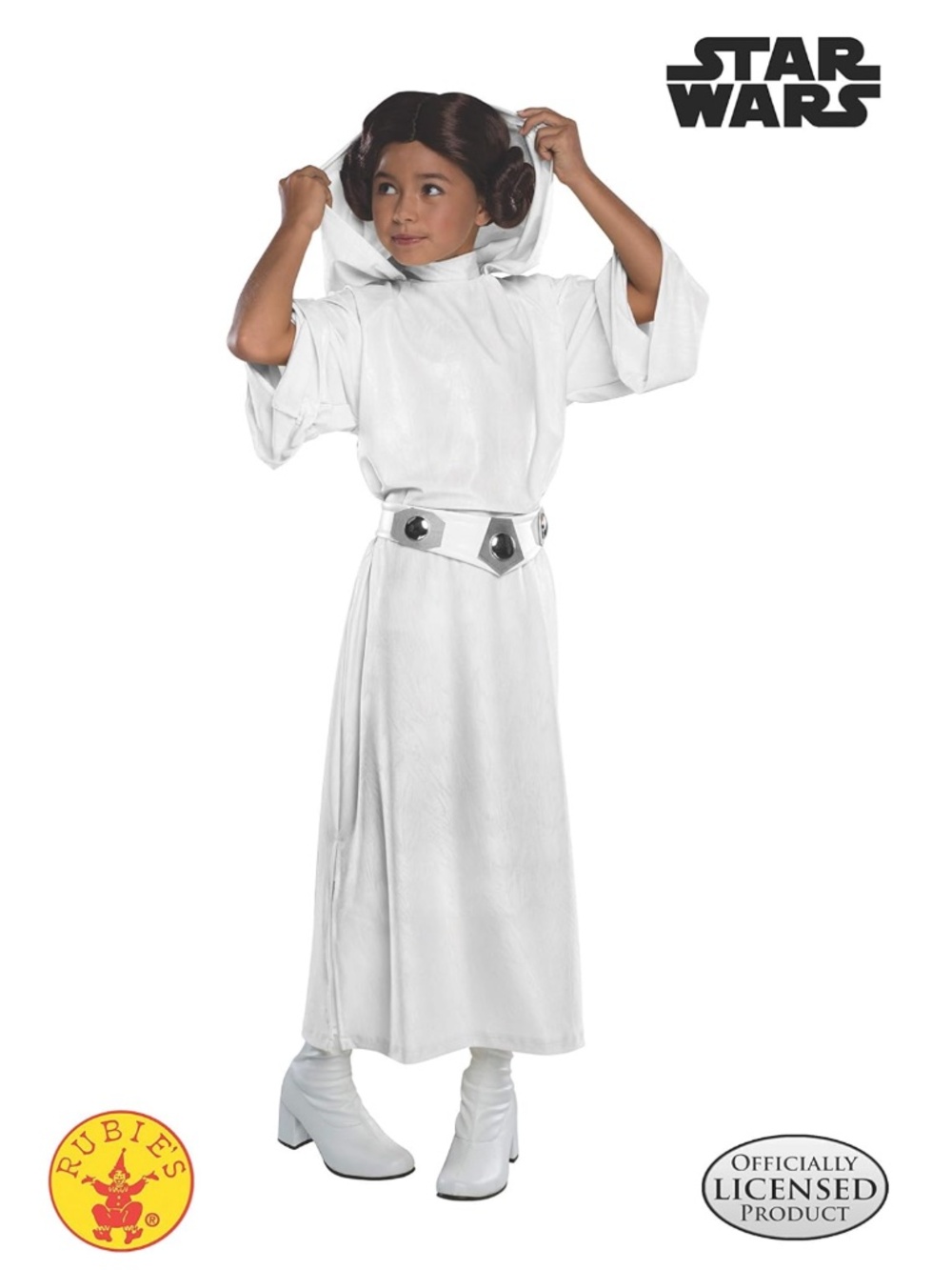 Rubie's Official Star Wars Princess Leia Deluxe Costume + Wig – Medium Halloween